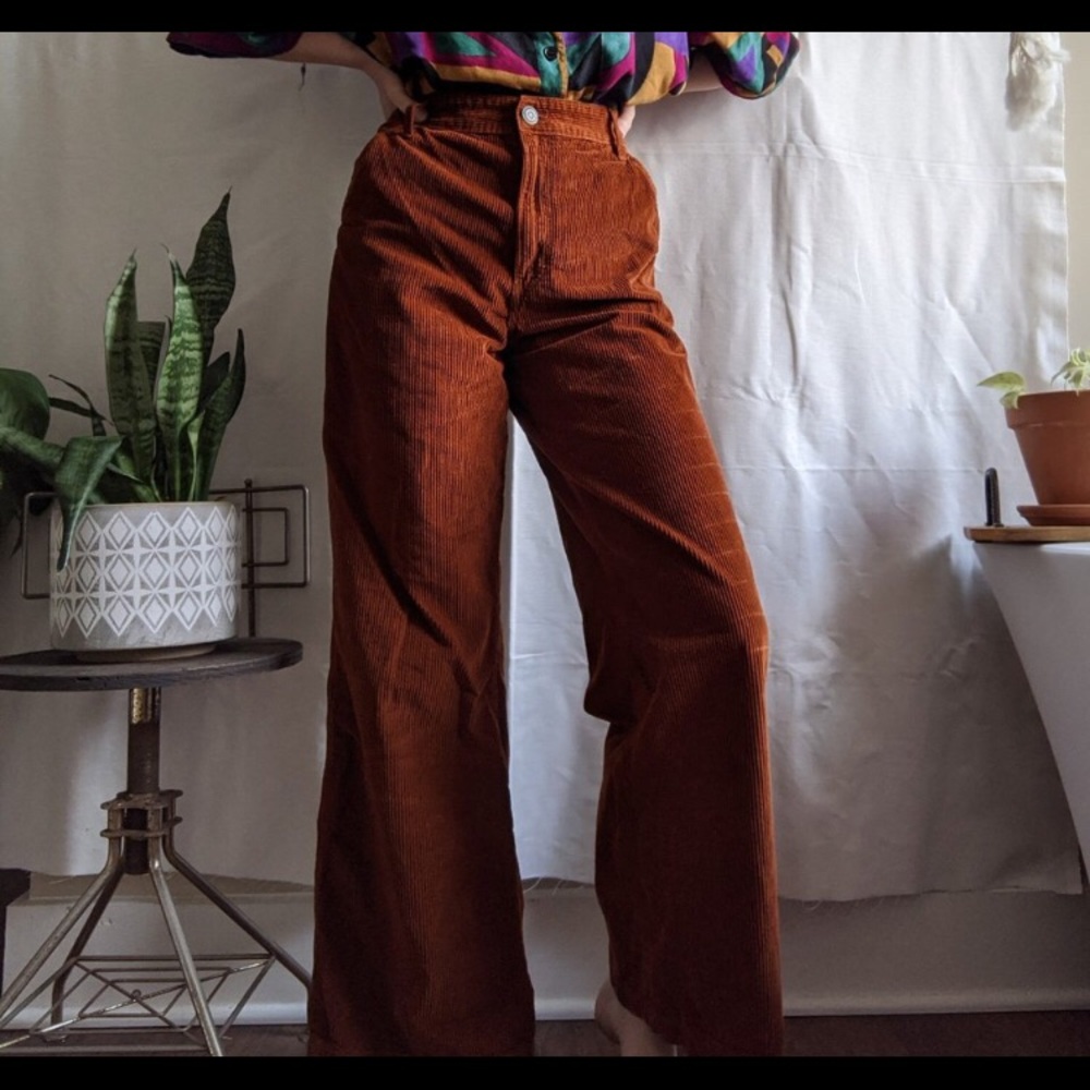 American Eagle wide leg corduroy pants